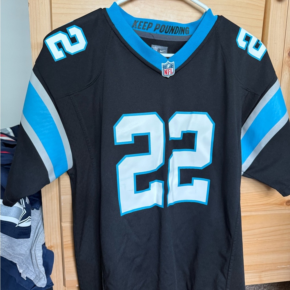 Nike Black and Blue Jersey Breathable Mesh Design